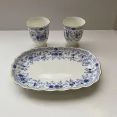 MEISSEN マイセン 大皿 オーバルプレート ブルーフラワー 双剣マーク