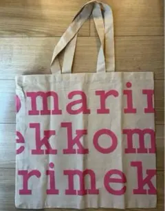 marimekko エコバッグピンクロゴ