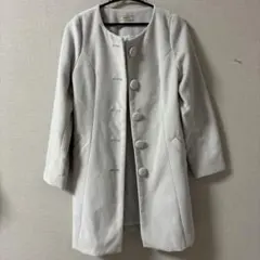 titty&Co. /F/フリーサイズ/ノーカラー ロングコート /グレー系のサムネイル