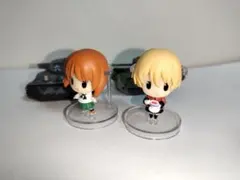 ガールズ&パンツァー 西住みほ ダージリン 戦車 各2体セット