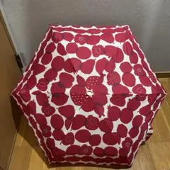 【匿名配送】Wpc. 折りたたみ傘 赤 白ドット 水玉のサムネイル