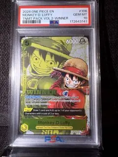 モンキー・D・ルフィ PSA10 P-106 WINNER 英語版 - メルカリ
