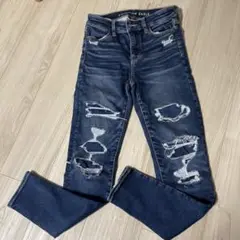 AMERICAN EAGLE スキニーデニム US 0 ショート