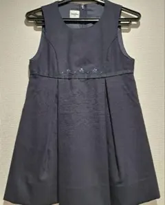 ★familiar★ ノースリーブ ワンピース ネイビー