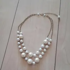 ネックレス　パール