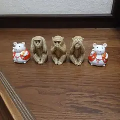 金属製・銅製 俵とネズミの置物 十二支 子 工芸品 | Mercari
