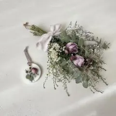 アロマワックスサシェ【受注制作】とドライフラワースワッグセット