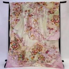振袖 吉澤友禅 十日町友禅 金駒 金彩 身丈167cm 撥水加工済 MO3706