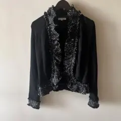 NARA CAMICIE フリンジ付きカーディガン