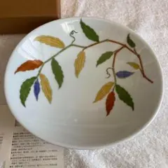 【深川製磁】 採み草　楕円平鉢