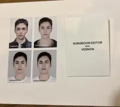 VERNON　バーノン SEVENTEEN 成分エディター 証明写真 4枚
