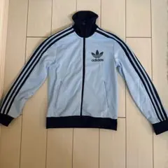 adidas ライトブルー トラックジャケット