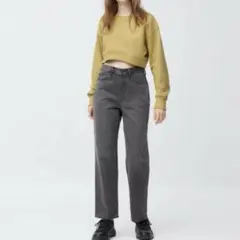 GU ハイライズストレートジーンズ(丈標準70.0～74.0cm)