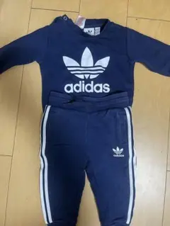 adidas ネイビー トレーナー 80cm 子供服　セットアップ