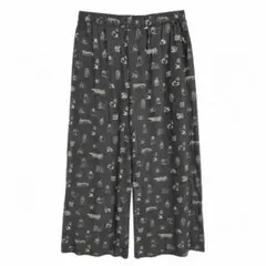 【良品】UNIQLO リサラーソン リラコ 猫柄 M グレー