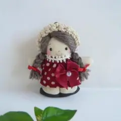 カントリードール＊ストラップ＊6㎝＊手作り人形③