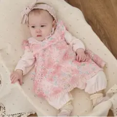 sense of wonder フラワーレースエプロンつき2WAYオール