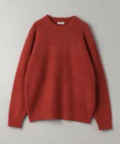beauty＆youth クリンプ コットンウールミックス クルーネック ニット