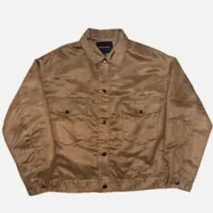 ニコアンド　スエードウエスタンジャケット　ブラウン　短丈　ヴィンテージ　古着風