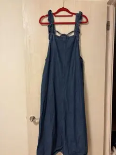 デニムロングワンピース