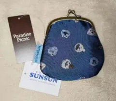 新品 パペットスンスン ジャガード がま口 財布 Paradise Picnic