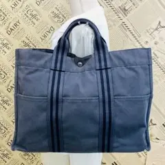 エルメス トートバッグ フールトゥMM シンプル 丈夫 キャンバス GH225 