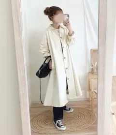 chocomee＊ステンカラーフレアコート