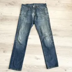 Levi's 505 ストレッチ デニムストレート W34 フェード 濃紺