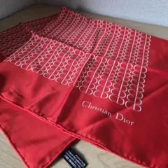 Christian Dior トロッター柄 スカーフ ボルドー - メルカリ