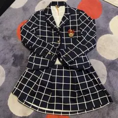 JENNI チェック柄ジャケットとスカートセット