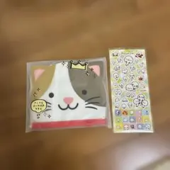 アニマルポーチ付きタオル ざっくぅシール セット
