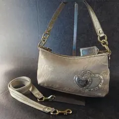 COACH Poppy Glitter One Shoulder Bag