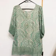 レディース　チュニック　ペイズリー柄　京都通販　ミセス