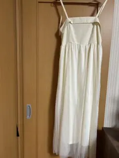新品タグ付LUNACIONチュール切り替えキャミワンピース L