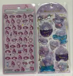 正規品ボンボンドロップシールミニサンリオマイメロ＆ウォーターインシールクロミ