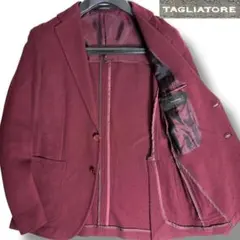 J7229 美品 タリアトーレ コットンホップサックジャケット ボルドー 48