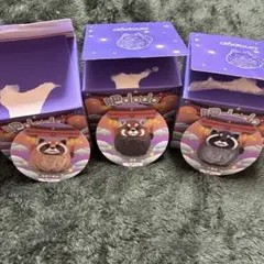 肥dodo タヌキ　アライグマ　レッサーパンダ　3個セットのサムネイル
