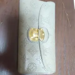 【ジャンク品】Louis Vuitton ルイヴィトン　三つ折り財布 グレー