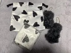 GELATO PIQUEネコチャーム&ハート柄巾着2セットですSweet10月号