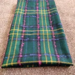 タータンチェック柄ウール風生地 約122cm x 77cm