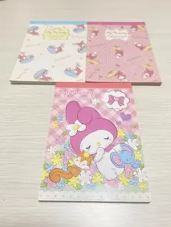 【レア】マイメロディ メモ帳3点セット