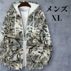 フード付き ジャケット パーカー アウトドア メンズ 長袖 カジュアル XL