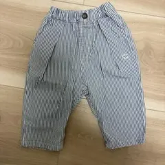 BABY DOLL青と白ストライプパンツ 100