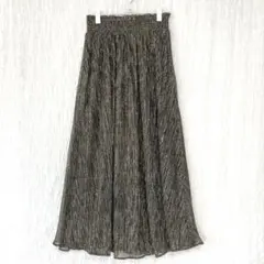 3842 archives グリッタープリーツスカート　ロング　ウエストゴム　Mのサムネイル