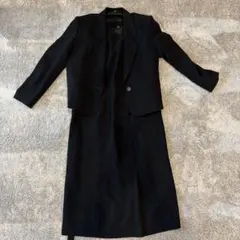 黒のスーツドレス ボタン付き　2点セット