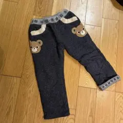 miki House 100cm プッチー　裏起毛パンツ