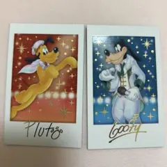 ディズニー キャラポトレ プルート グーフィー 2枚セット