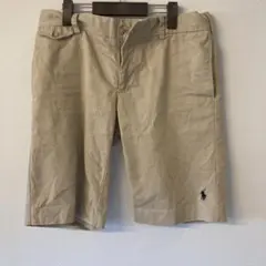 Ralph Lauren ベージュショートパンツ ラルフローレン　ポニー付き