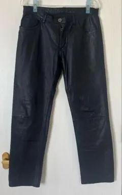 美品★UNITED ARROWS メンズ レザーパンツ 本革パンツ
