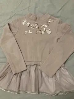 any FAMリボン装飾 長袖カットソー 130